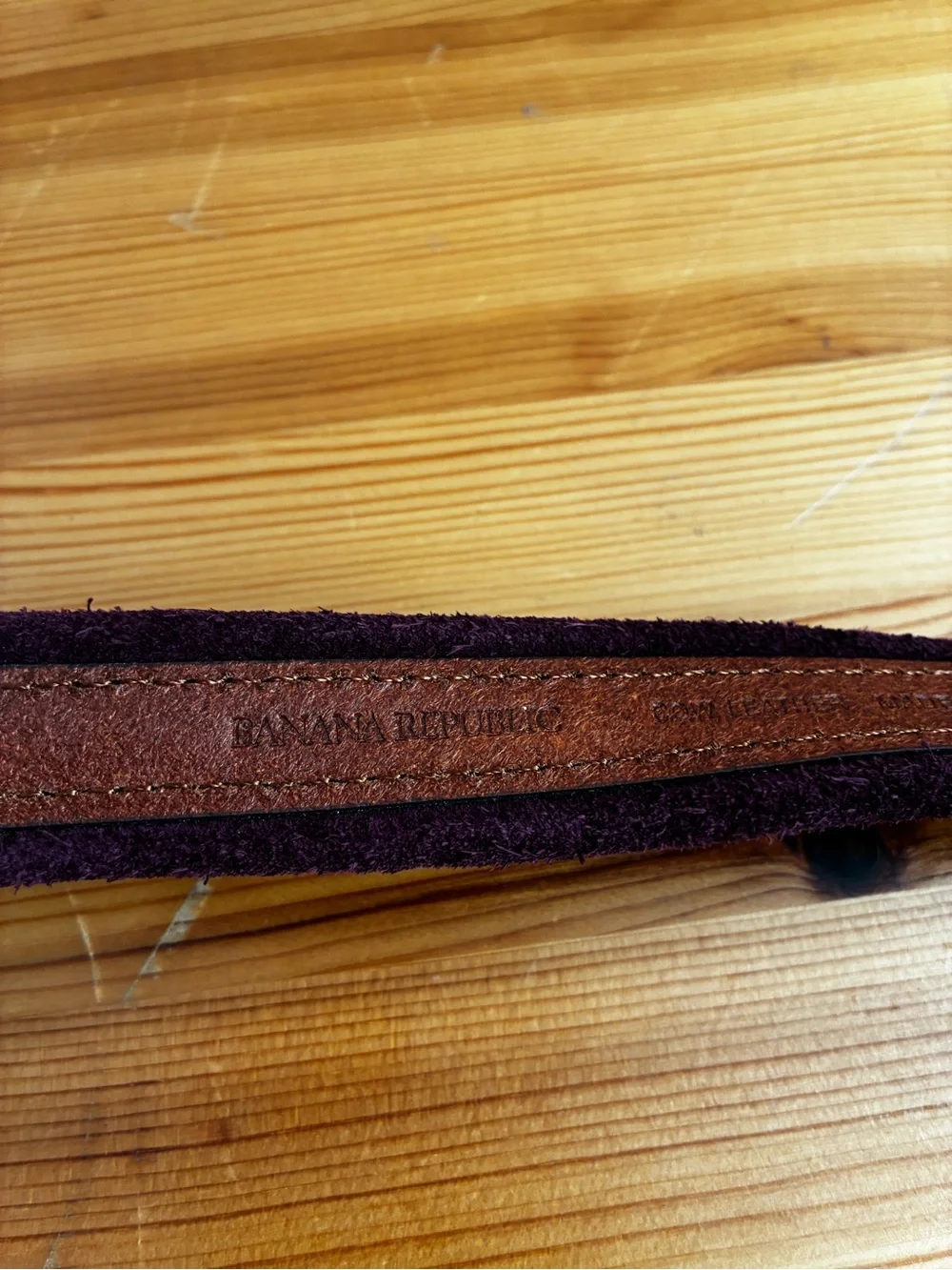 Banana Republic Suede purple Leather WAIST Belt Large